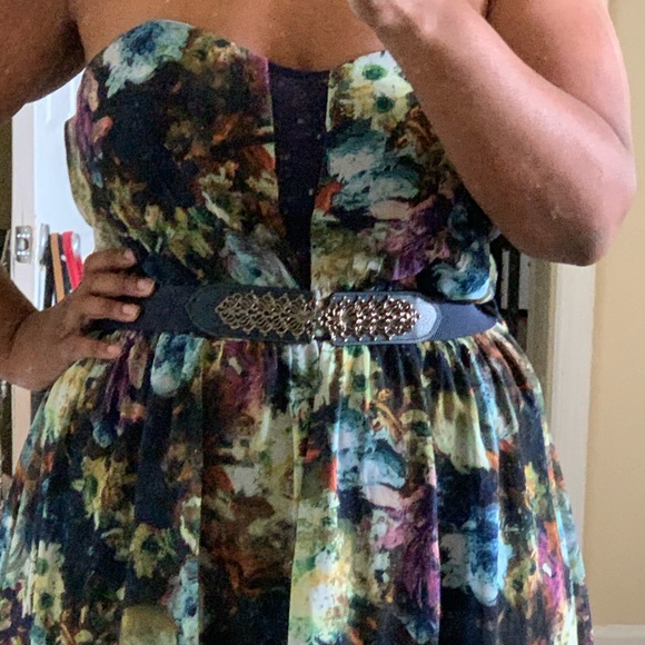 Little Mistress Curve Garden Variety Maxi Dress - Picture 3 of 4